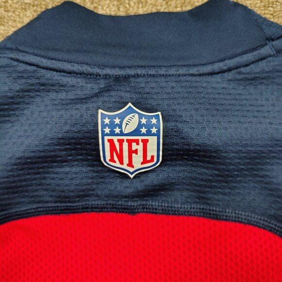 NIKE Hyperwarm Shield Shirt Men Small Blue NEW ENGLAND PATRIOTS NFL Long Sleeve - Picture 6 of 10